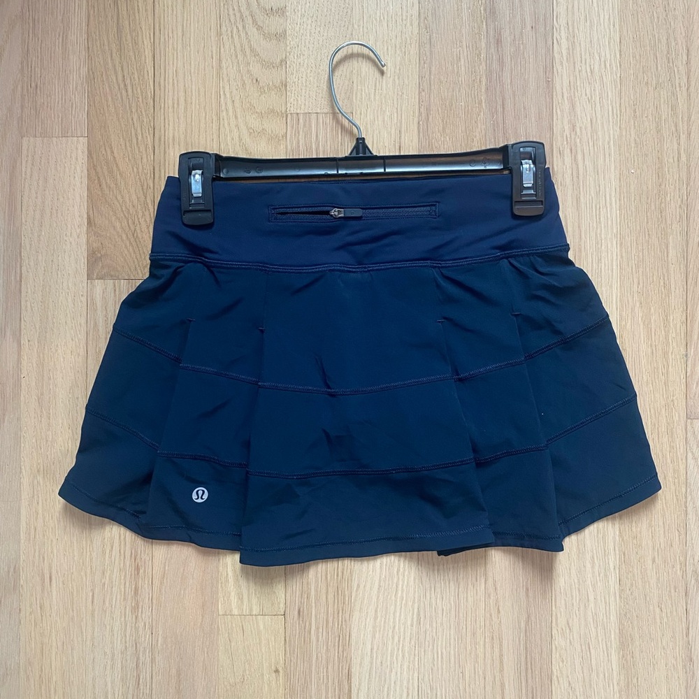 Lulu lemon Pace Rival Mid-Rise Skirt Navy Size 0